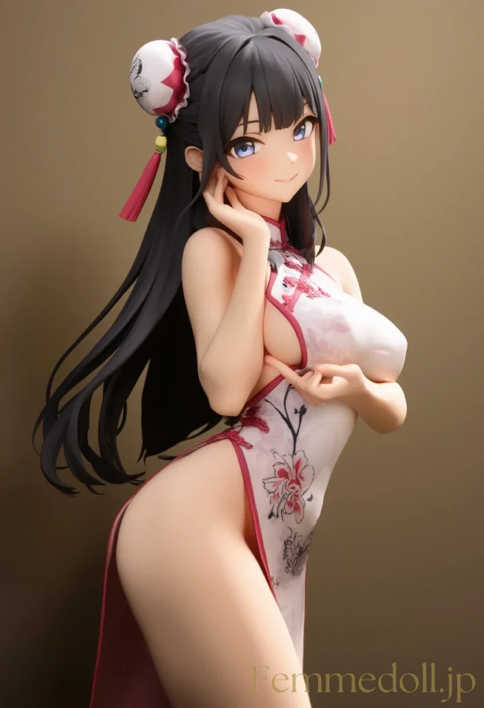 「このチャイナ服、脱がしてくれる？♡」舞台裏で限界突破！人気アイドルの裏の顔…【エロ画像】 2枚目