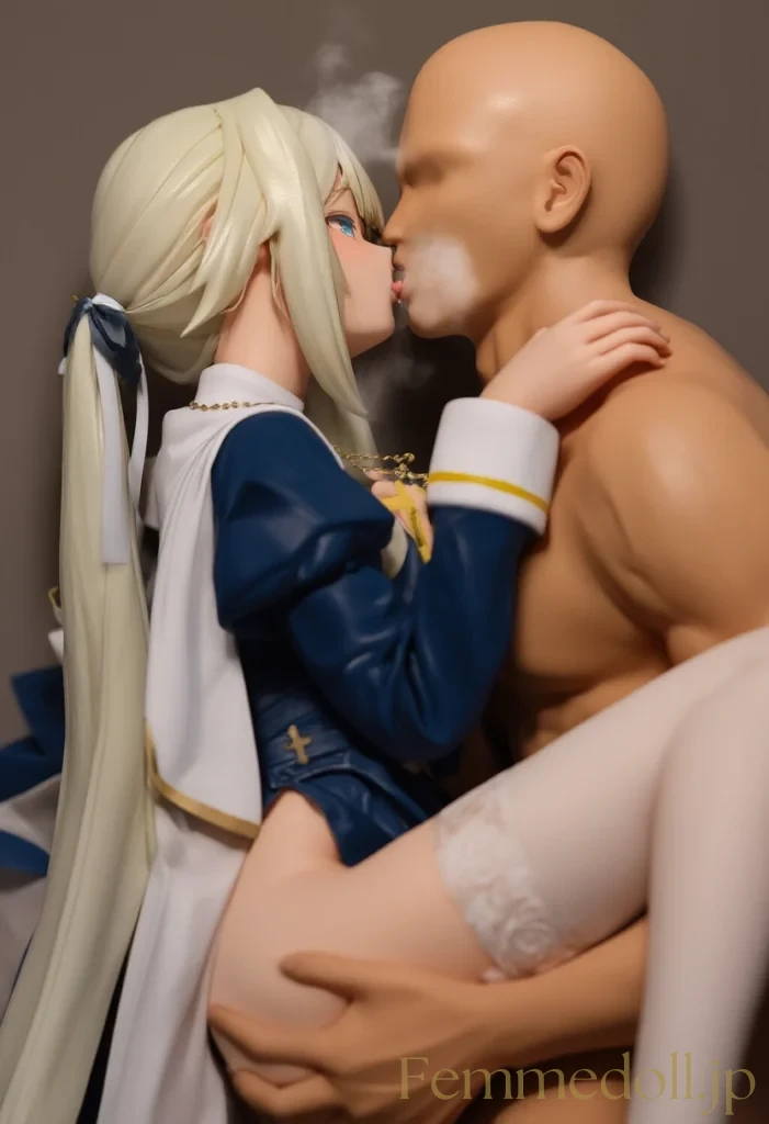 女神官、信仰より快楽に溺れる夜。禁断のキスで、聖なる肉体が喘ぐ。【エロ画像】 12枚目