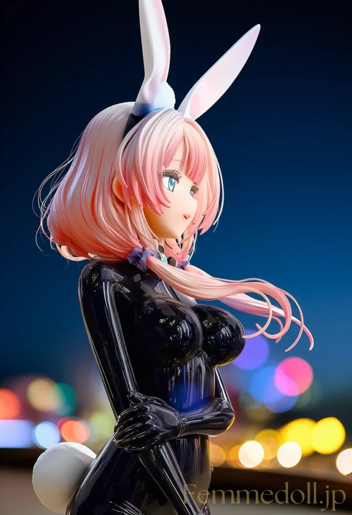 全身光沢ラテックスバニーがの悩殺ボディラインに君は耐えられるか。 28枚目