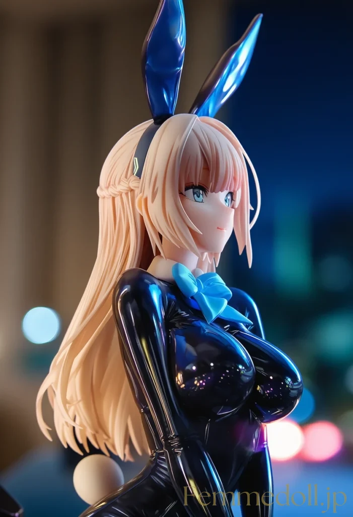 全身光沢ラテックスバニーがの悩殺ボディラインに君は耐えられるか。 12枚目