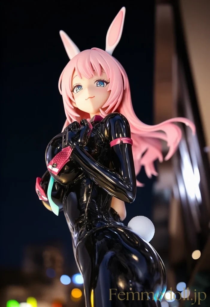 全身光沢ラテックスバニーがの悩殺ボディラインに君は耐えられるか。 15枚目