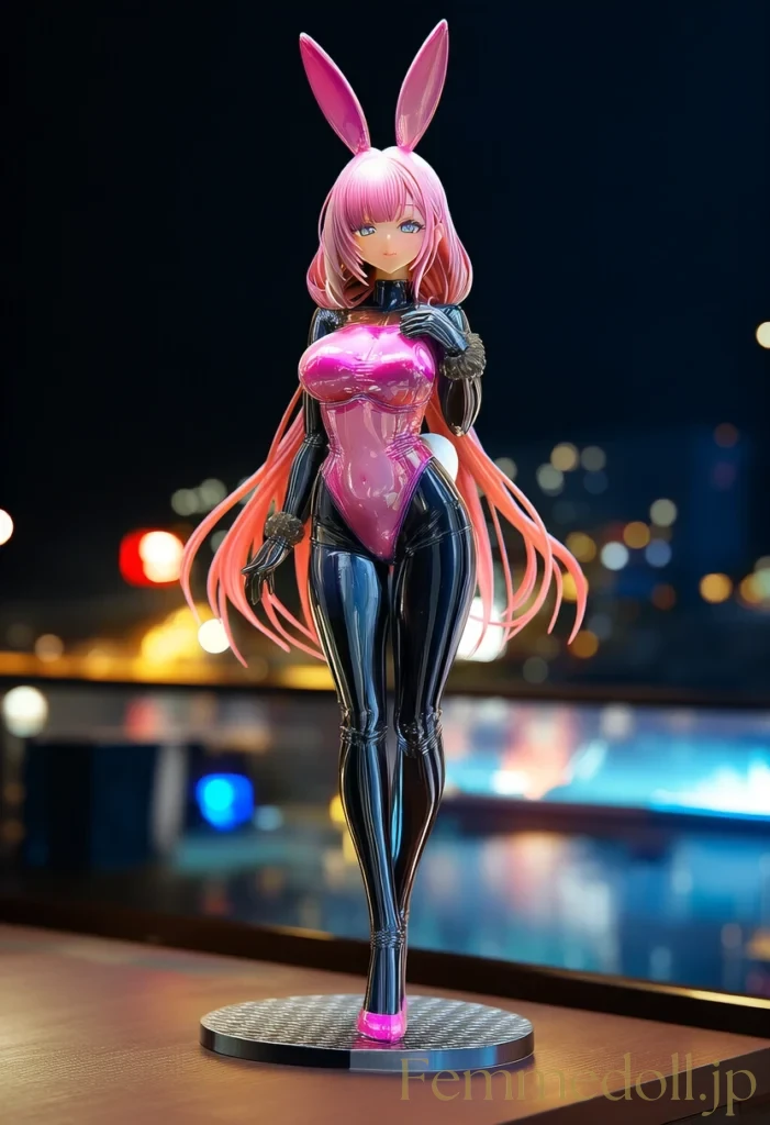 全身光沢ラテックスバニーがの悩殺ボディラインに君は耐えられるか。 17枚目