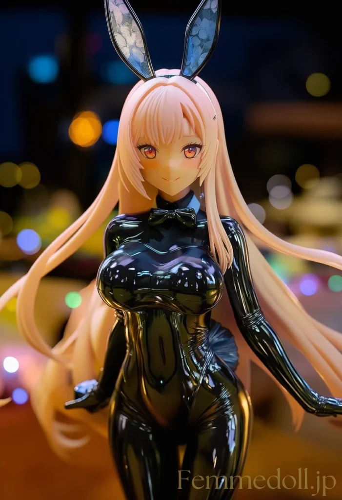 全身光沢ラテックスバニーがの悩殺ボディラインに君は耐えられるか。 7枚目