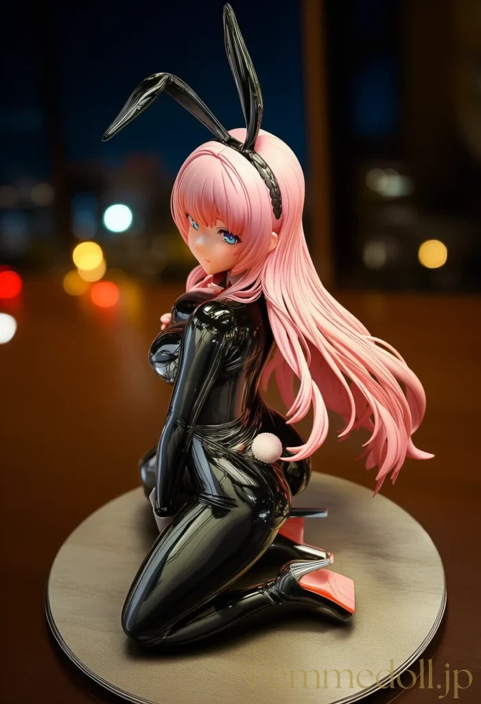 全身光沢ラテックスバニーがの悩殺ボディラインに君は耐えられるか。 23枚目