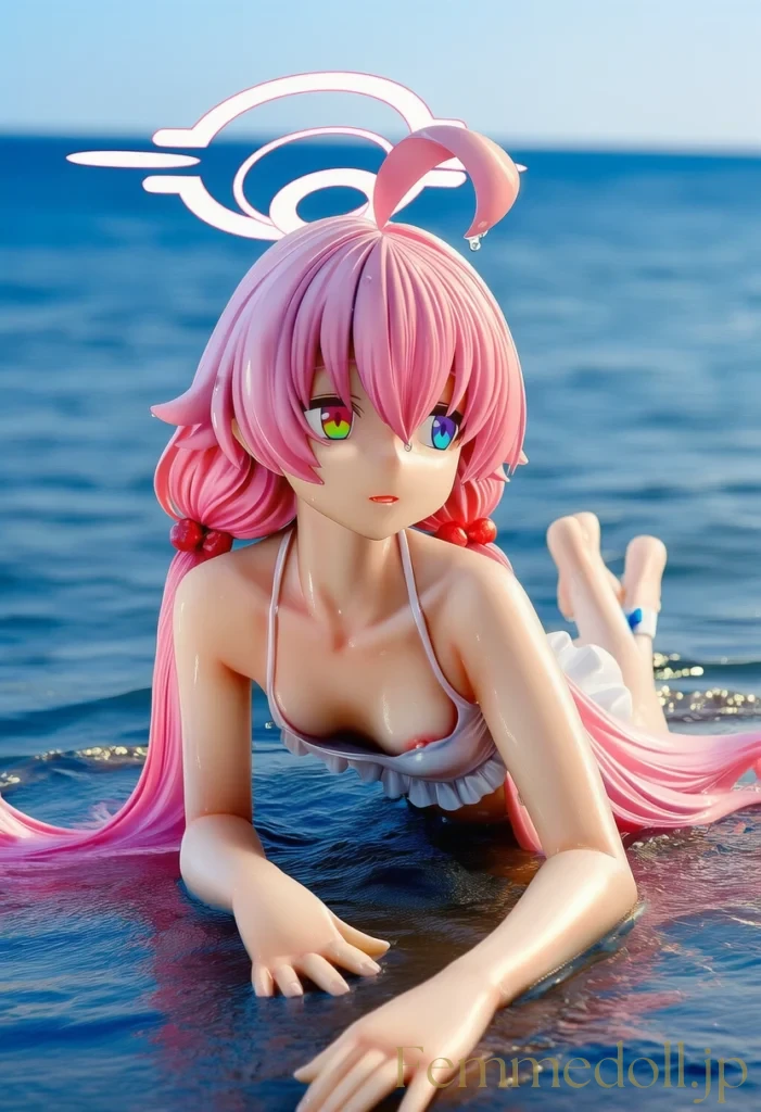 「ん〜…先生、日焼け止め塗ってくれる？♡」ホシノの無防備な水着姿に興奮しちゃう♡【ブルアカエロ画像】 21枚目