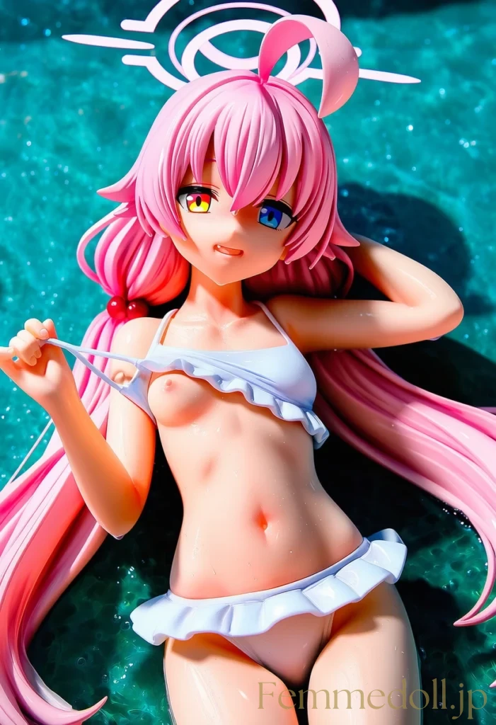 「ん〜…先生、日焼け止め塗ってくれる？♡」ホシノの無防備な水着姿に興奮しちゃう♡【ブルアカエロ画像】 6枚目