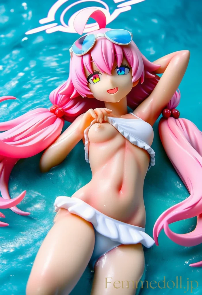 「ん〜…先生、日焼け止め塗ってくれる？♡」ホシノの無防備な水着姿に興奮しちゃう♡【ブルアカエロ画像】 2枚目