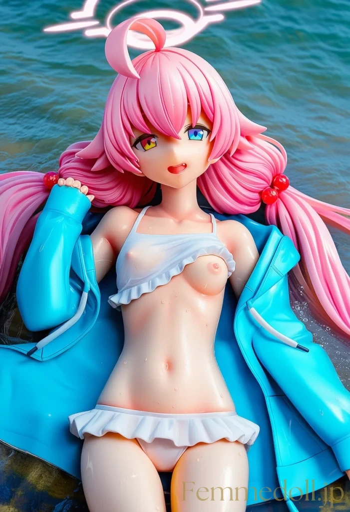 「ん〜…先生、日焼け止め塗ってくれる？♡」ホシノの無防備な水着姿に興奮しちゃう♡【ブルアカエロ画像】 1枚目