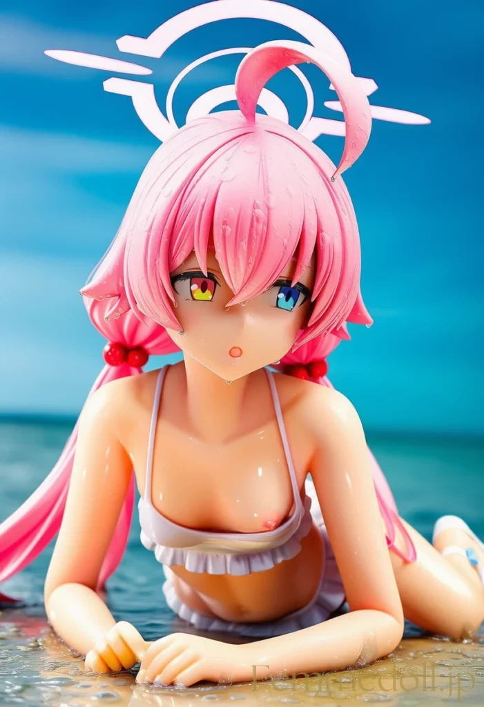 「ん〜…先生、日焼け止め塗ってくれる？♡」ホシノの無防備な水着姿に興奮しちゃう♡【ブルアカエロ画像】 22枚目