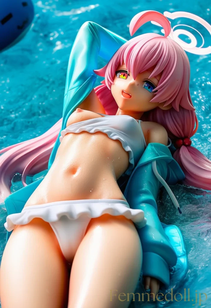 「ん〜…先生、日焼け止め塗ってくれる？♡」ホシノの無防備な水着姿に興奮しちゃう♡【ブルアカエロ画像】 29枚目