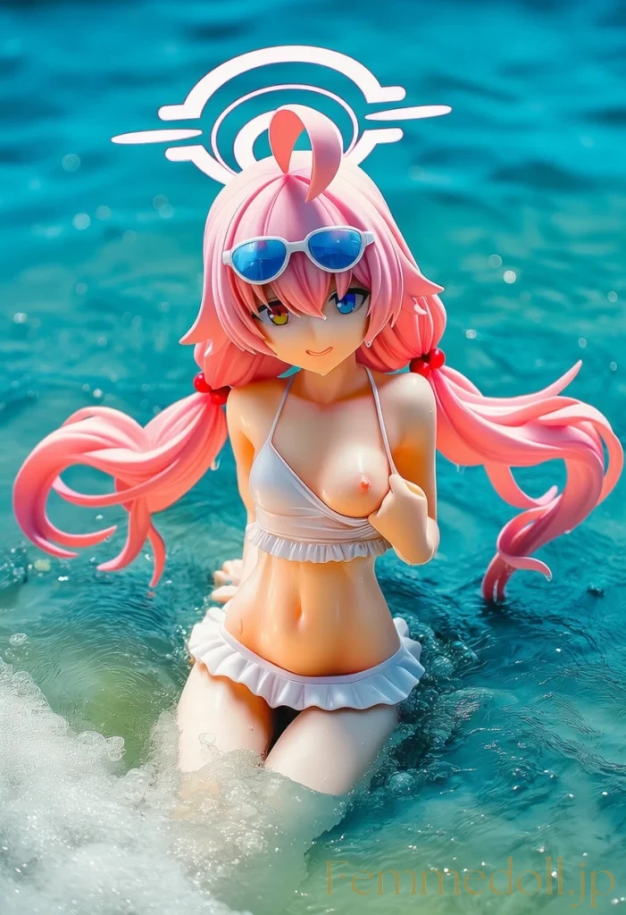 「ん〜…先生、日焼け止め塗ってくれる？♡」ホシノの無防備な水着姿に興奮しちゃう♡【ブルアカエロ画像】 25枚目