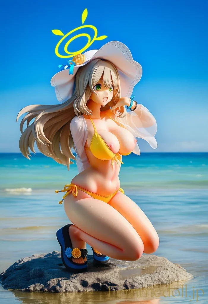 ノノミの豊満すぎるボディが引き立つ水着姿がたまらない！【ブルアカエロ画像】 8枚目