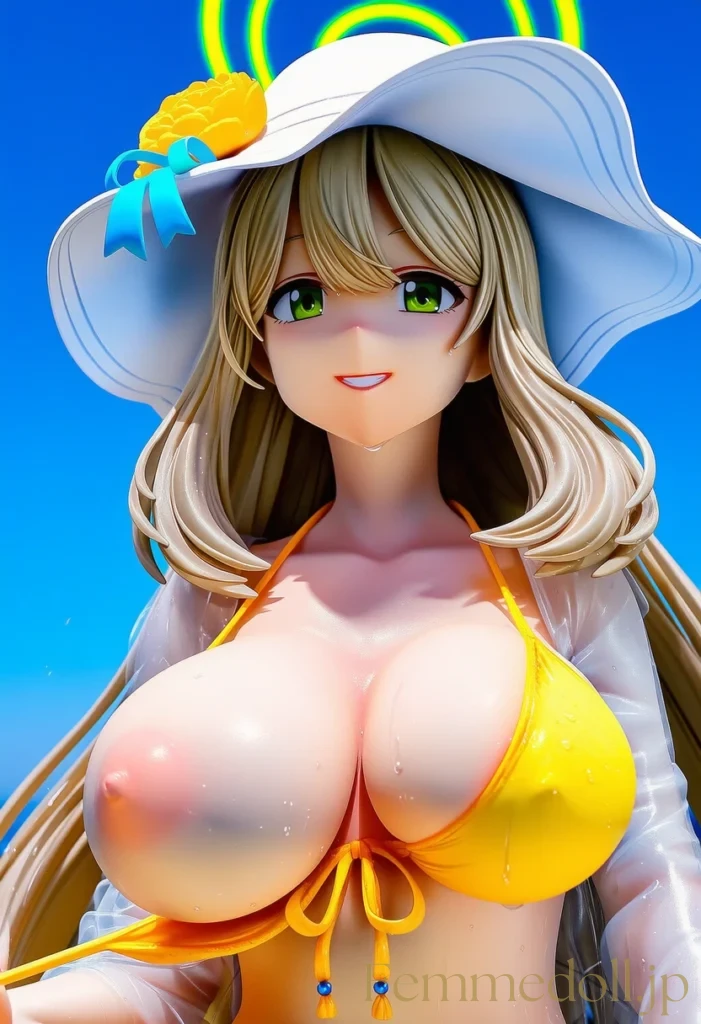 ノノミの豊満すぎるボディが引き立つ水着姿がたまらない！【ブルアカエロ画像】 10枚目