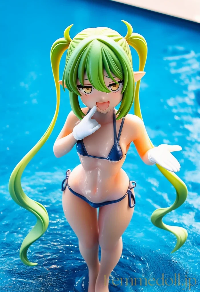 ノゾミの挑発的なマイクロビキニ姿に堪らず…【ブルアカエロ画像】 2枚目