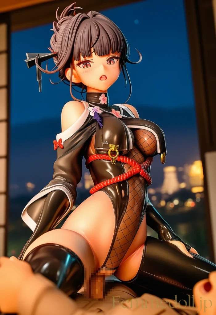 サクラのドスケベすぎるくノ一衣装に指揮官が興奮してしまった結果…♡【NIKKEエロ画像】 44枚目