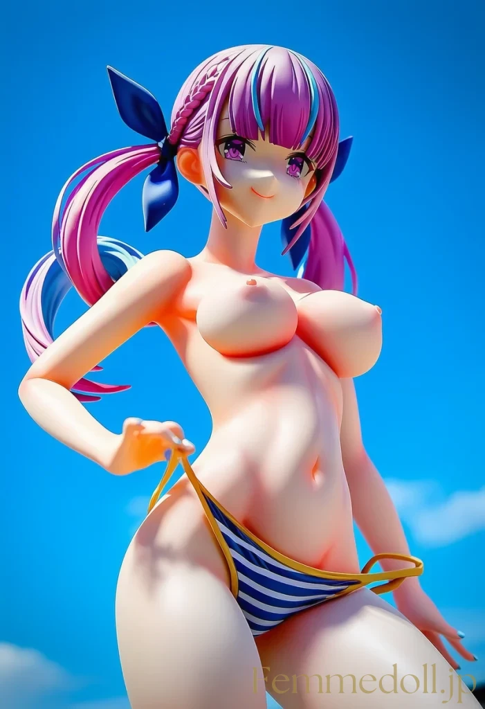 あくたん、夏を満喫！眩しい水着姿でドキドキのビーチデートはいかが？【Vtuberエロ画像】 24枚目