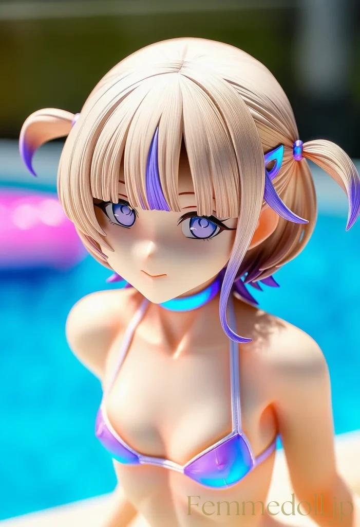 轟はじめ、夏の特訓は水着で！普段見れない姿をこっそり公開します【Vtuberエロ画像】 17枚目