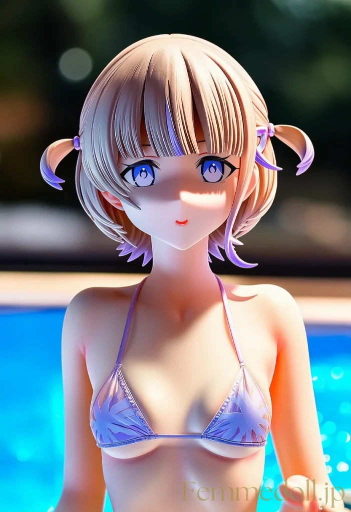 轟はじめ、夏の特訓は水着で！普段見れない姿をこっそり公開します【Vtuberエロ画像】 18枚目