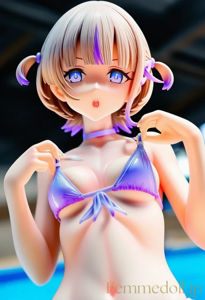 轟はじめ、夏の特訓は水着で！普段見れない姿をこっそり公開します【Vtuberエロ画像】 1枚目