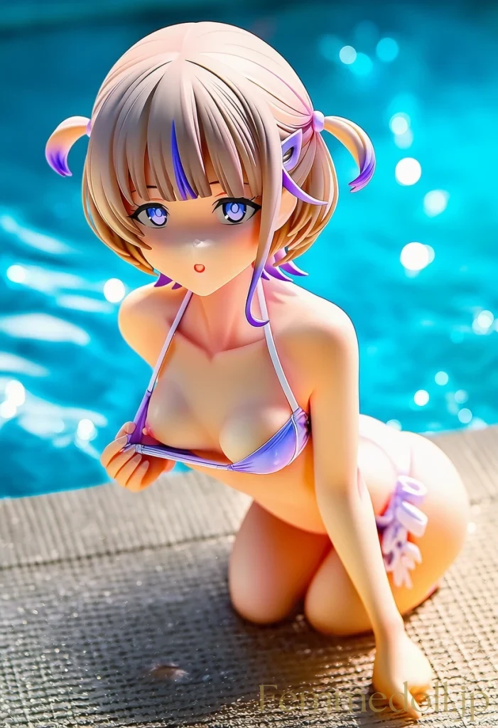 轟はじめ、夏の特訓は水着で！普段見れない姿をこっそり公開します【Vtuberエロ画像】 25枚目