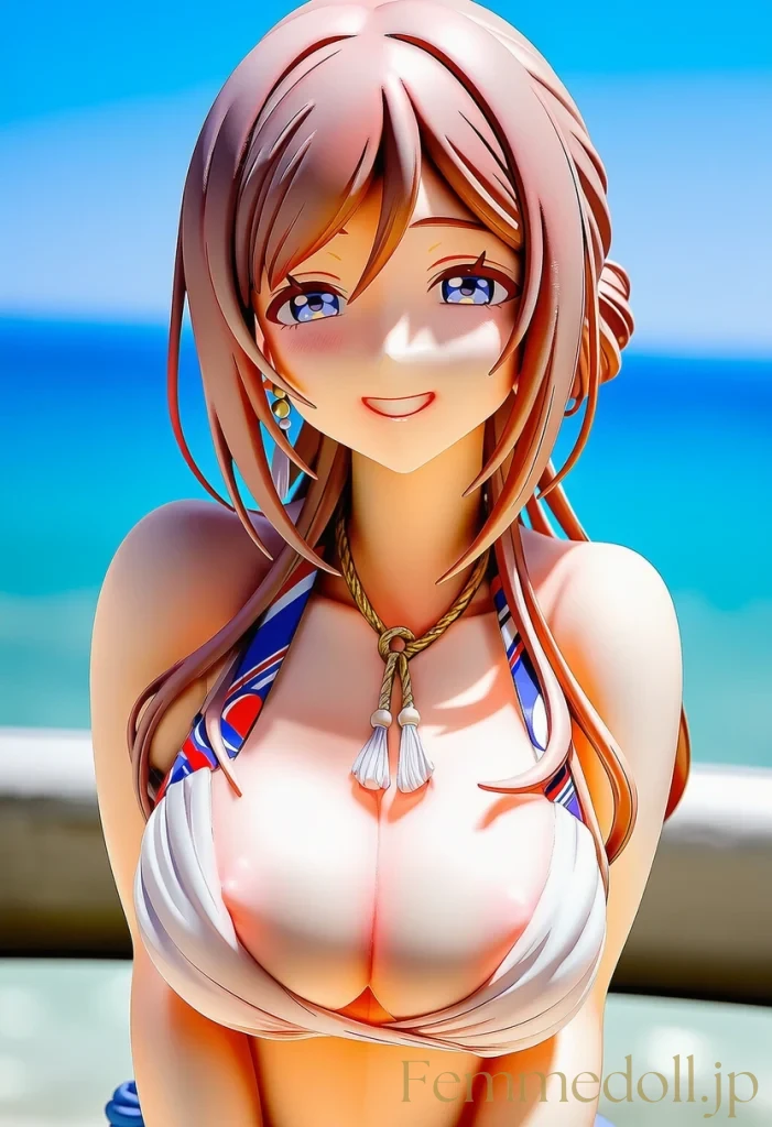 「ね、どう？似合うかな？」姫崎莉波が魅せる優雅な水着グラビア【学マスエロ画像】 18枚目