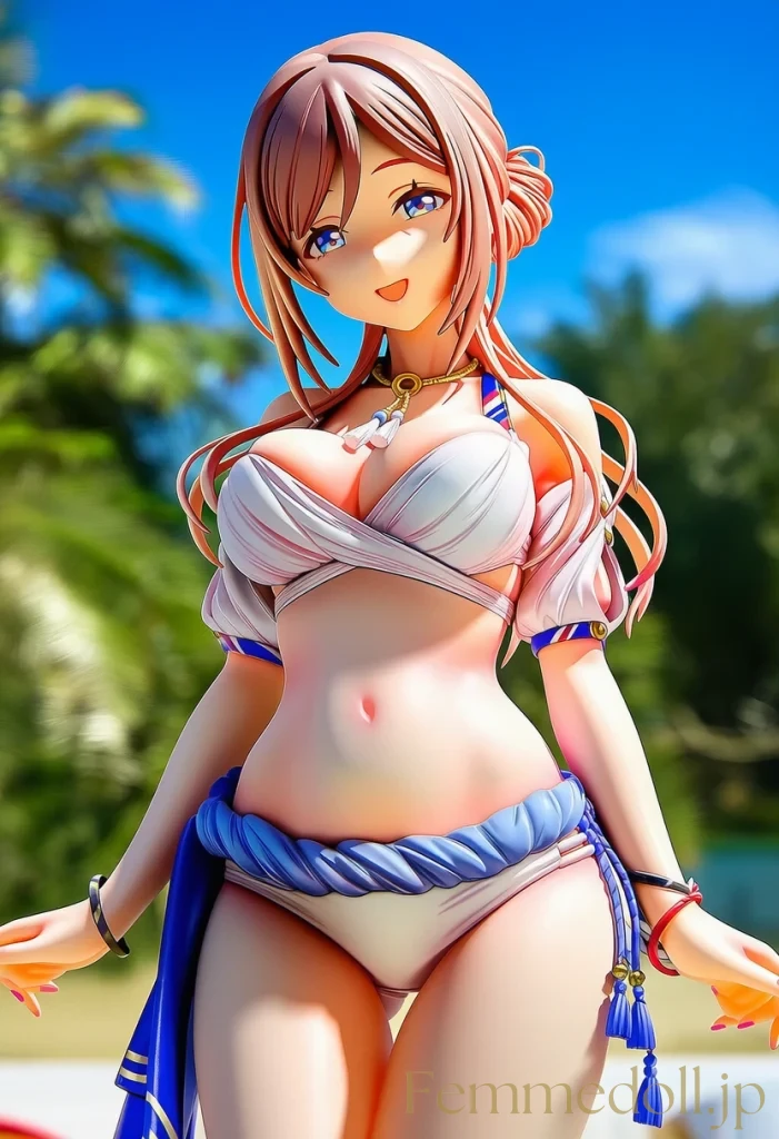 「ね、どう？似合うかな？」姫崎莉波が魅せる優雅な水着グラビア【学マスエロ画像】 7枚目