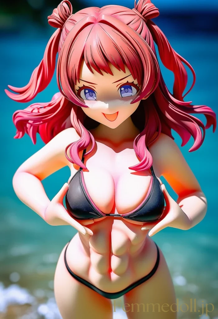 花海咲希、海辺で挑む特別レッスン。研ぎ澄まされた肉体が眩しく輝く♪【学マスエロ画像】 14枚目