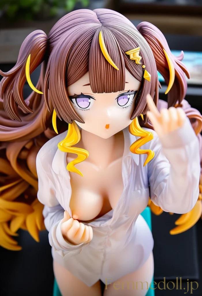 【hololive】アーニャ・メルフィッサ「見てて…」眠り目で誘惑ポーズ【AIエロイラスト30枚】 5枚目