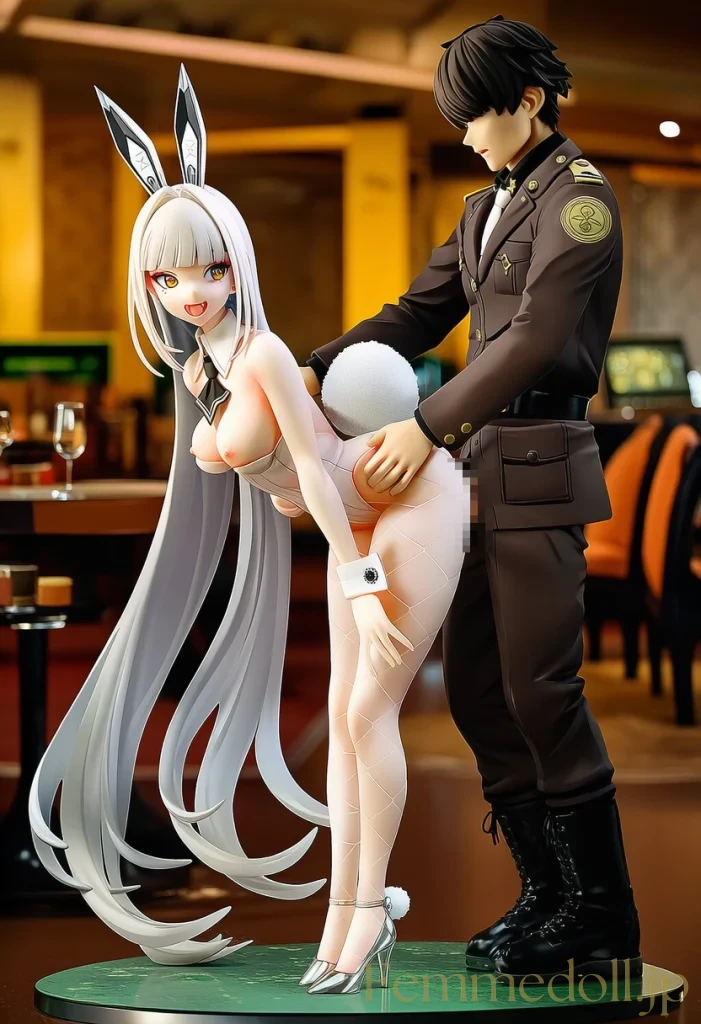 【NIKKE】ブラン「もっと注いで…♡」カジノSEXで幸運チャージ。絶頂連発【フィギュア風AIエロ30枚】 24枚目