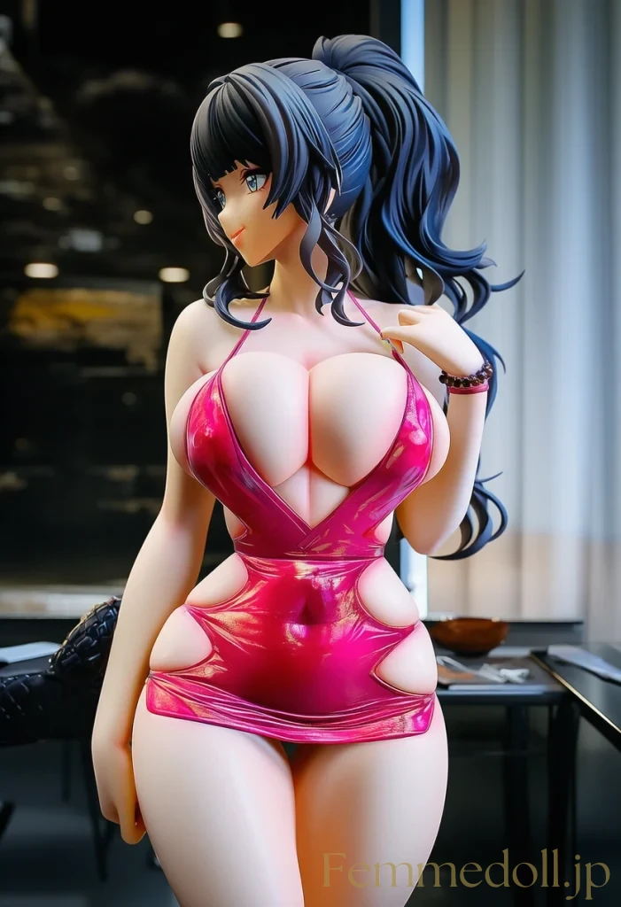 【オリジナル】巨乳お姉さん「触ってみたいでしょ？」ボディコンで誘惑腰振り【セクシーイラスト30枚】 16枚目