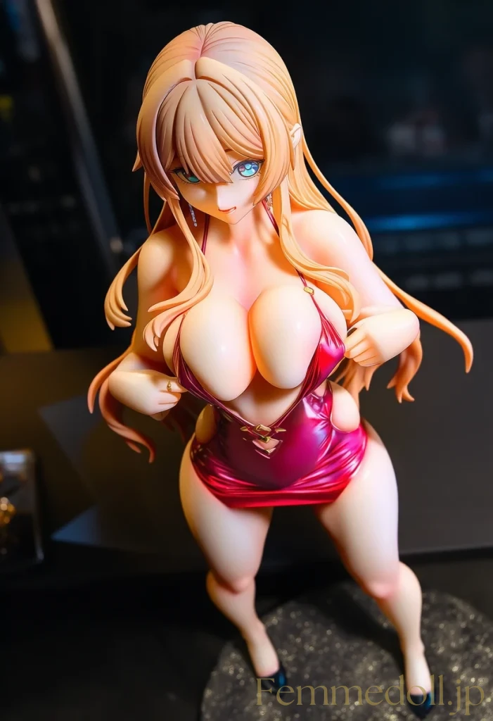 【オリジナル】巨乳お姉さん「触ってみたいでしょ？」ボディコンで誘惑腰振り【セクシーイラスト30枚】 26枚目