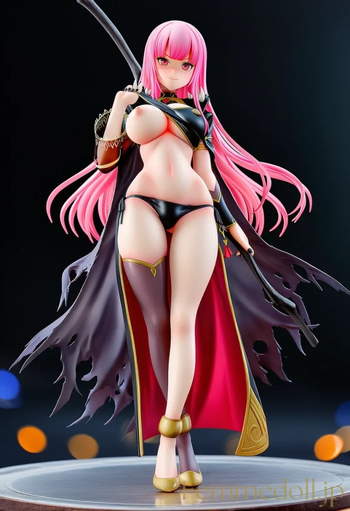 【Hololive】森カリオペ「来なよ…」クール巨乳で誘惑ポーズ【フィギュア風AIエロ24枚】 23枚目