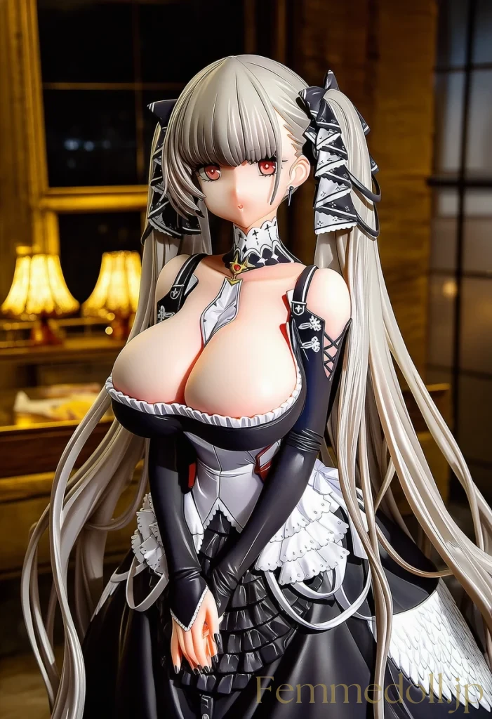 【アズレン/イラスト】フォーミダブルの爆乳ゴスロリ衣装で指揮官を優しく誘う画像集 26枚目