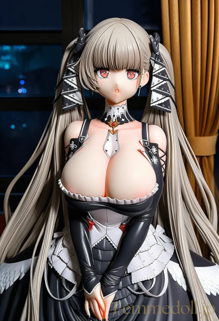 【アズレン/イラスト】フォーミダブルの爆乳ゴスロリ衣装で指揮官を優しく誘う画像集 25枚目