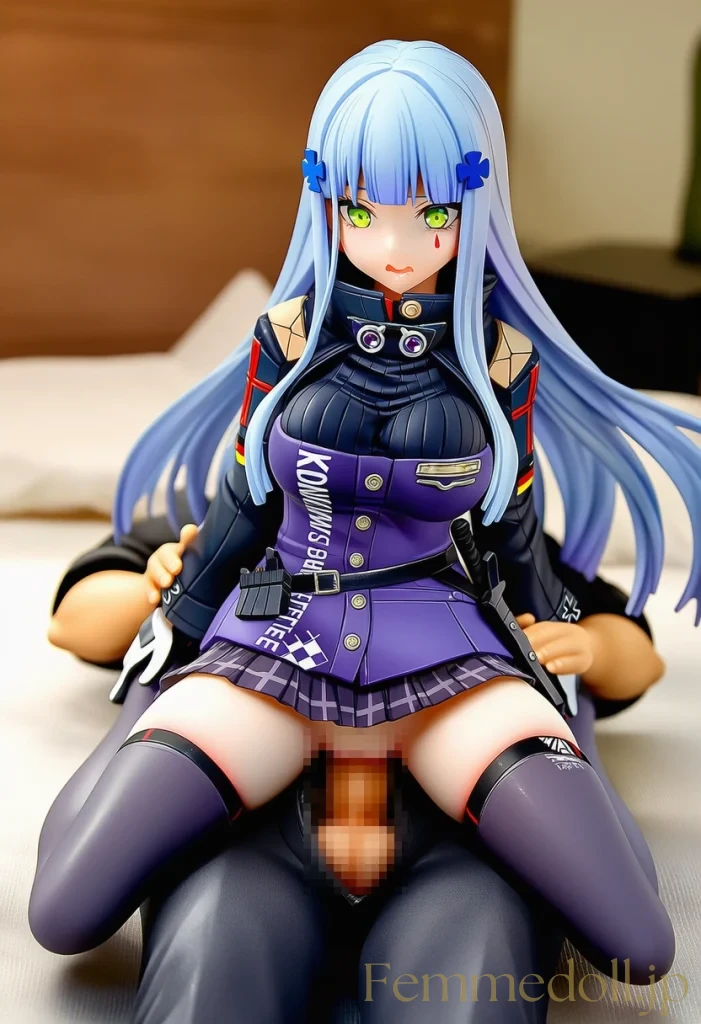 【ドルフロ】HK416：銀髪が乱れる濃密な愛の営み【AI生成イラスト36枚】 2枚目