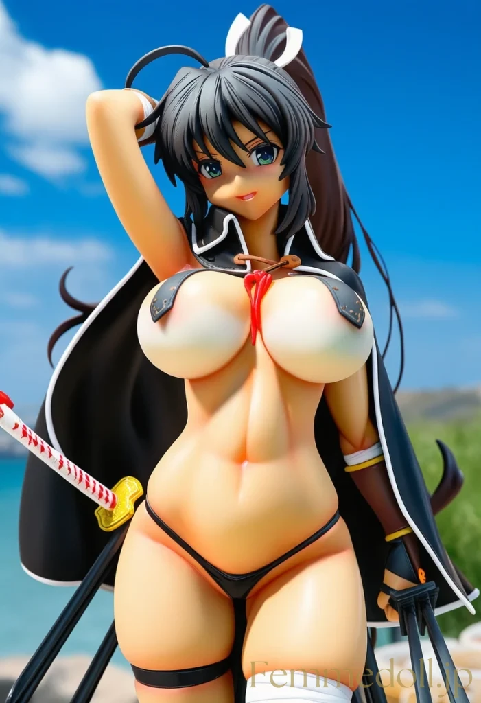 【閃乱カグラ】焔：紅蓮の抜け忍、炎に焼かれる肢体【AI生成イラスト24枚】 22枚目