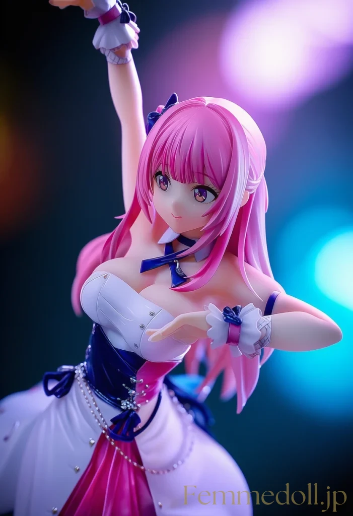 【オリジナル】アイドルの爆乳がダンスで揺れ視線釘付けに【フィギュア風CG30枚】 67枚目