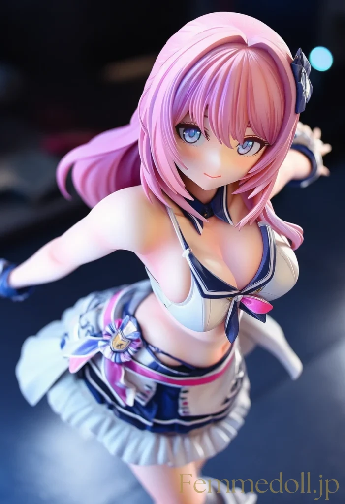 【オリジナル】アイドルの爆乳がダンスで揺れ視線釘付けに【フィギュア風CG30枚】 63枚目