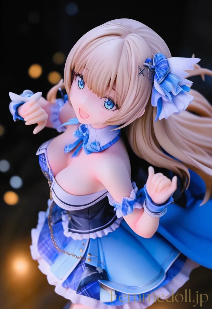 【オリジナル】アイドルの爆乳がダンスで揺れ視線釘付けに【フィギュア風CG30枚】 41枚目
