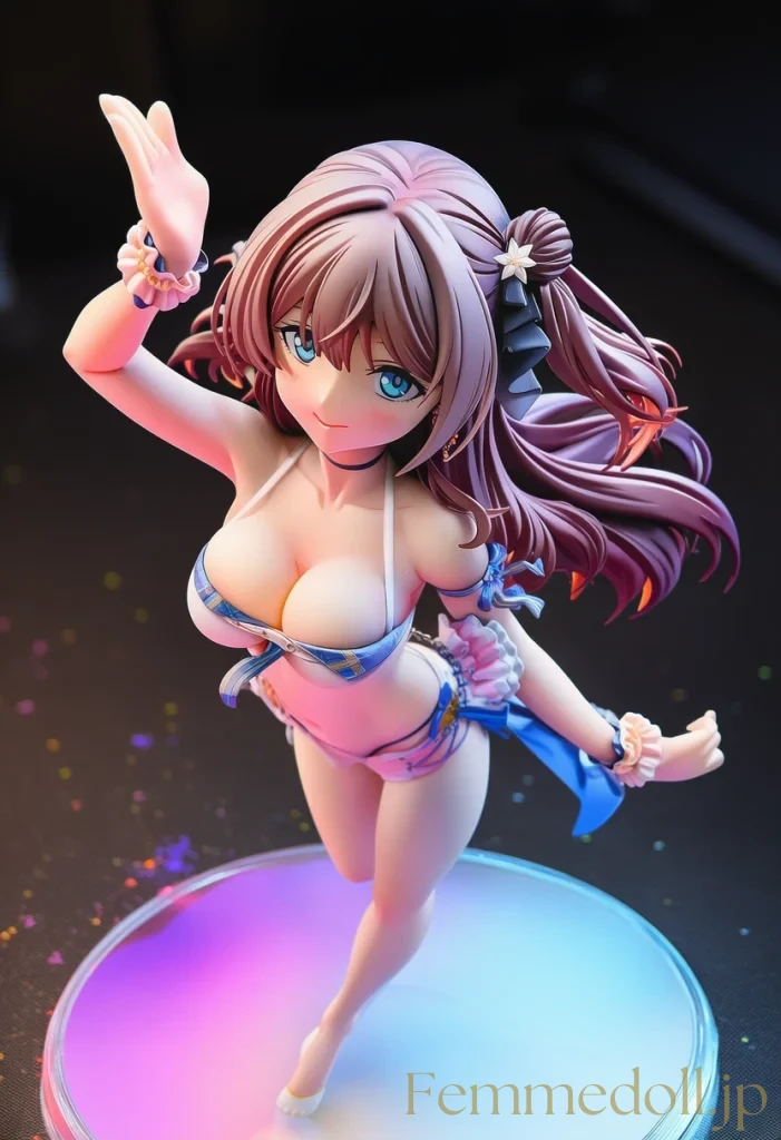 【オリジナル】アイドルの爆乳がダンスで揺れ視線釘付けに【フィギュア風CG30枚】 35枚目