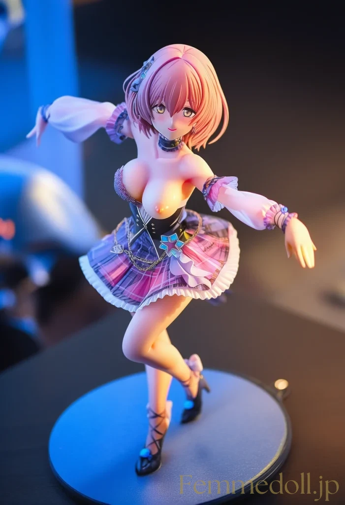 【オリジナル】アイドルの爆乳がダンスで揺れ視線釘付けに【フィギュア風CG30枚】 33枚目