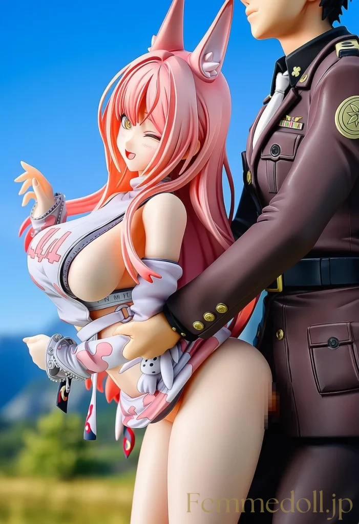 【NIKKE】レオナ「はあんっ、来て！」野外開放SEXで尻肉が限界弾み【悶絶フィギュア風36枚】 1枚目