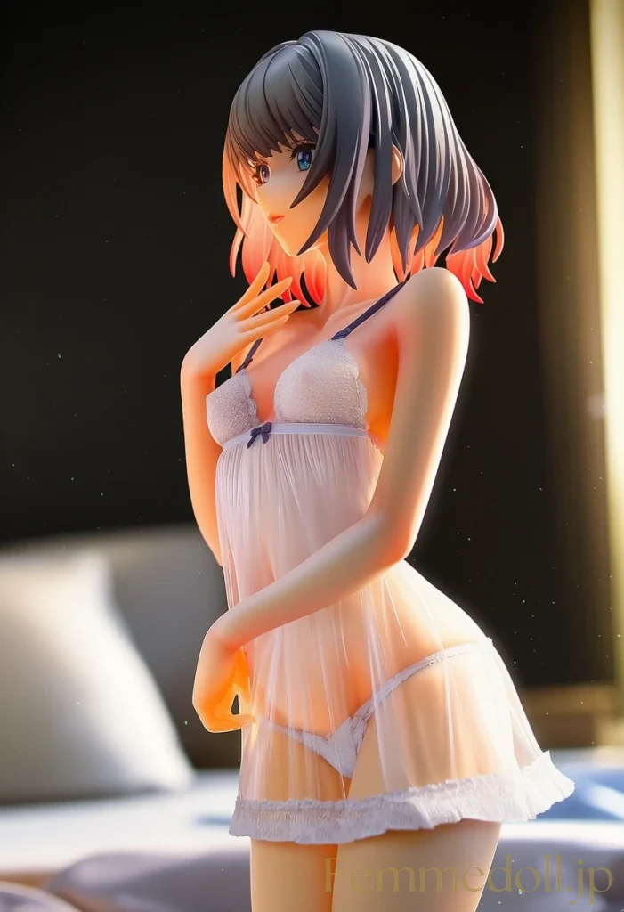 【オリジナル】夜の秘め事：もっと近くに来て♡セクシーランジェリーで誘惑【AI生成イラスト30枚】 11枚目