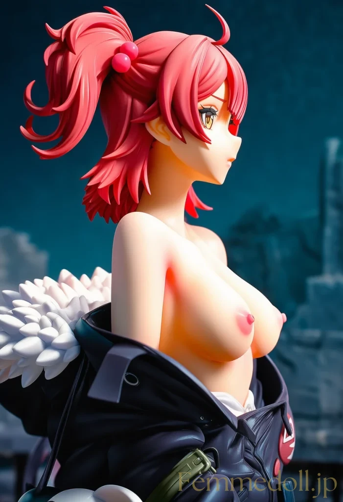 【ドルフロ】MP7：崩壊都市の闇に浮かぶ赤髪少女の秘められた裸身【AI生成イラスト24枚】 6枚目