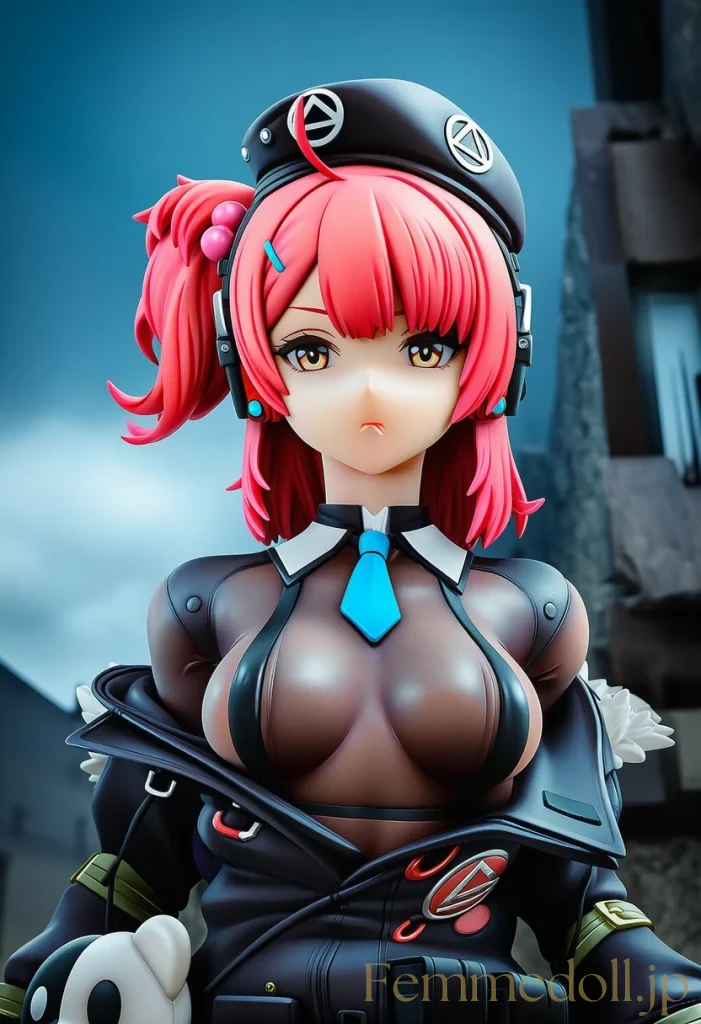 【ドルフロ】MP7：崩壊都市の闇に浮かぶ赤髪少女の秘められた裸身【AI生成イラスト24枚】 2枚目