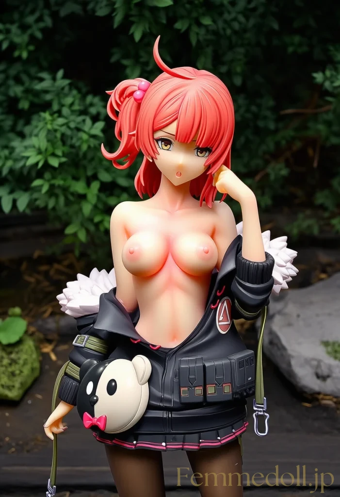 【ドルフロ】MP7：崩壊都市の闇に浮かぶ赤髪少女の秘められた裸身【AI生成イラスト24枚】 8枚目