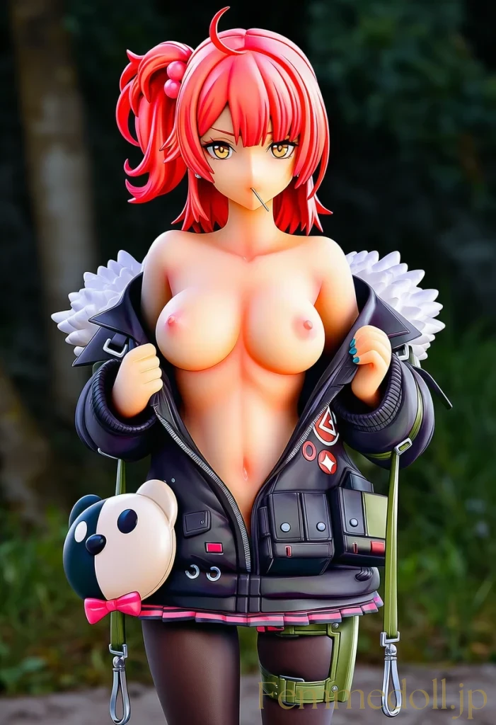 【ドルフロ】MP7：崩壊都市の闇に浮かぶ赤髪少女の秘められた裸身【AI生成イラスト24枚】 20枚目