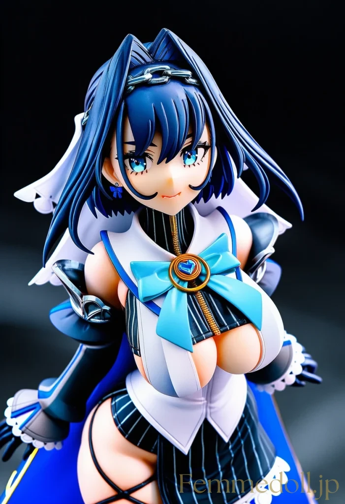 【hololive】オーロ・クロニー「触れたくなるでしょ？」爆乳見せつけ誘惑【フィギュア風AIエロ24枚】 12枚目