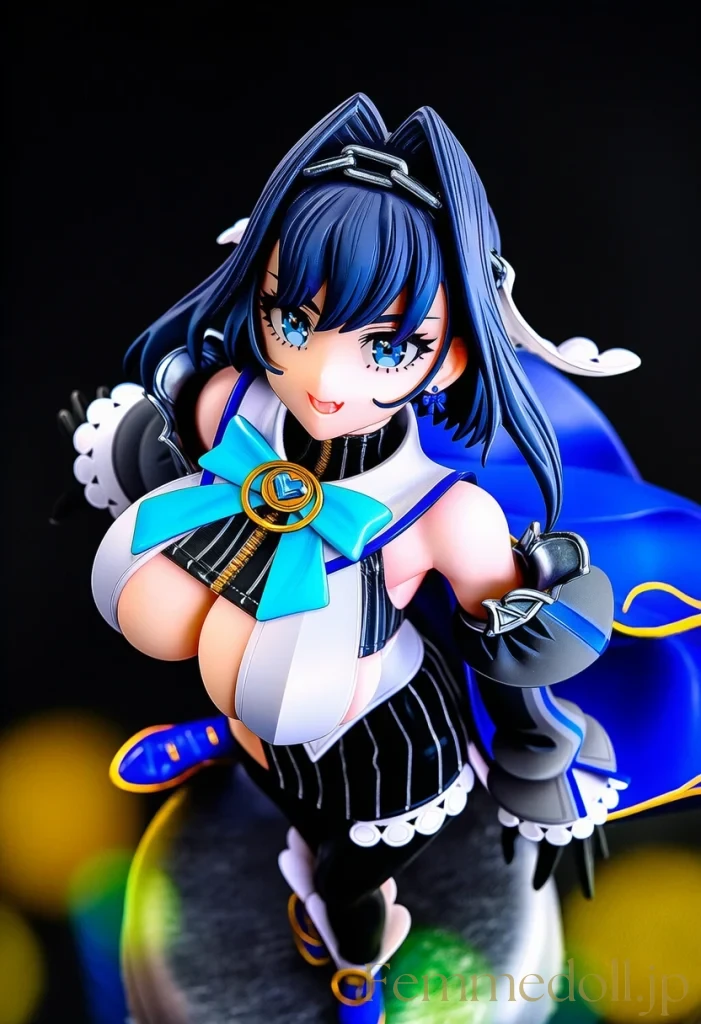 【hololive】オーロ・クロニー「触れたくなるでしょ？」爆乳見せつけ誘惑【フィギュア風AIエロ24枚】 11枚目