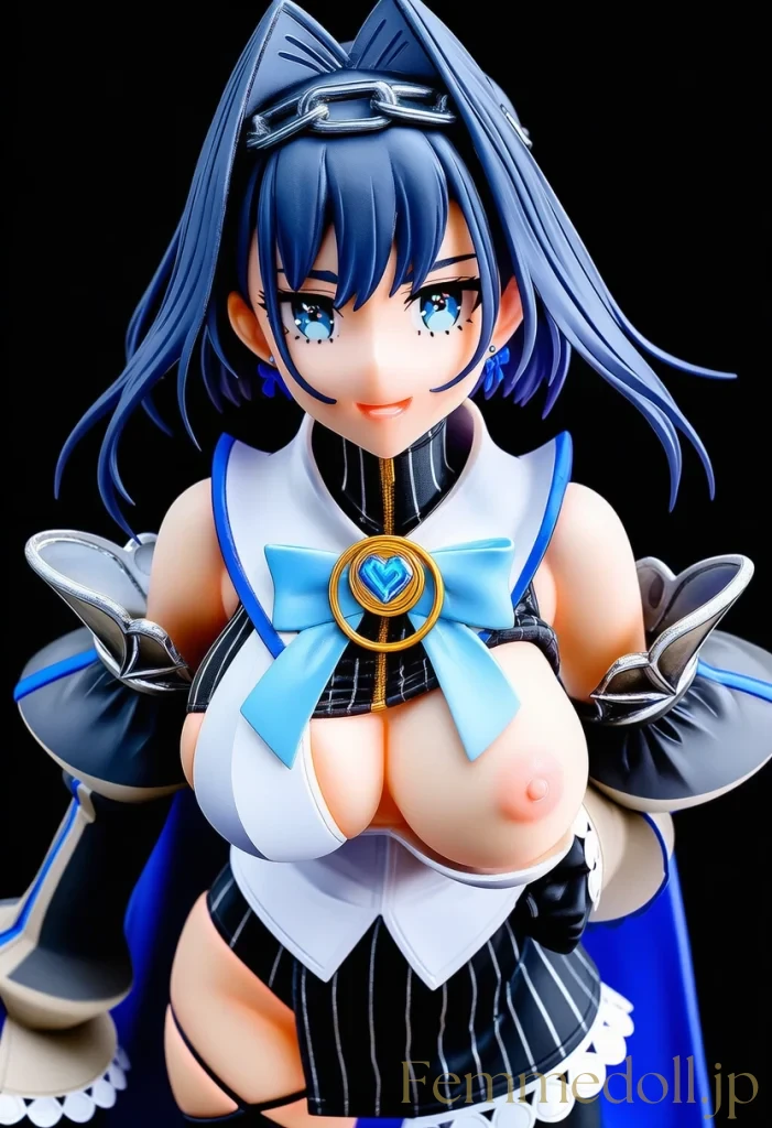 【hololive】オーロ・クロニー「触れたくなるでしょ？」爆乳見せつけ誘惑【フィギュア風AIエロ24枚】 7枚目